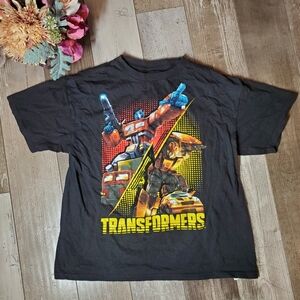 Transformers Short Sleeve Crewneck Graphic T-Shirt Tee Boys Size XL (14-16) NWOT